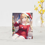 Carte Anime de Noël M - AI (Fleur jaune)