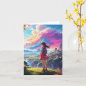 Carte Anime Girl vues Vista (Fleur jaune)