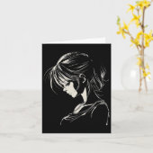 Carte Anime Manga Graphisme (Fleur jaune)