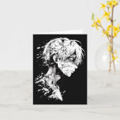 Carte Anime Manga Motif Dessin Artiste Anime (Fleur jaune)