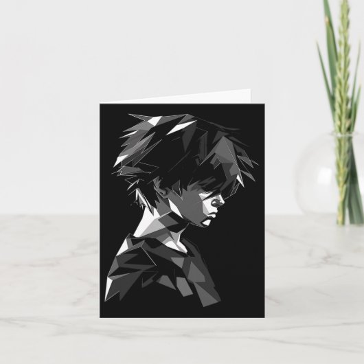 Carte Anime Manga Motif Polygon Art Anime (Devant)