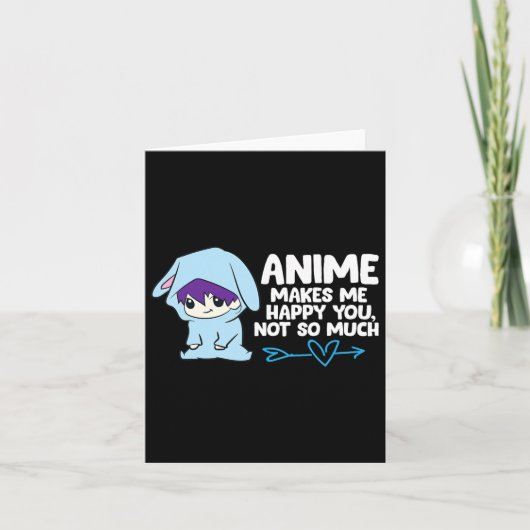 Carte Anime Me Rend Heureux De Vous (Devant)