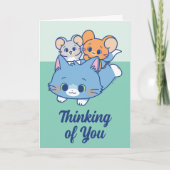 Carte Anime Tom, Jerry et Tuffy (Devant)