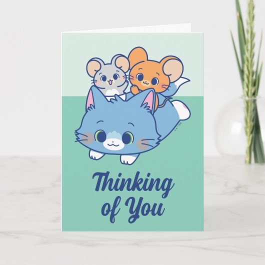 Carte Anime Tom, Jerry et Tuffy (Devant)