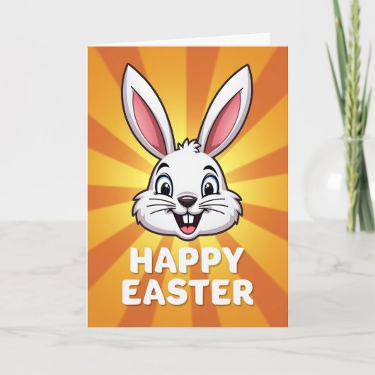 Carte animée Lapin ensoleillé éclaté (Devant)