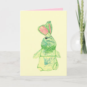 Carte Anita Bunny Blank Full-Color Card Vertical