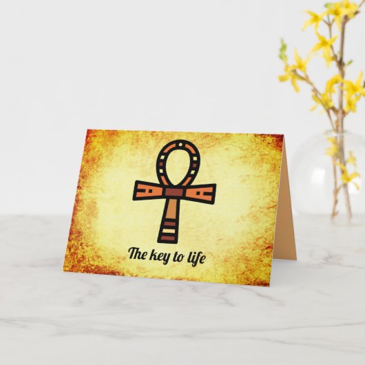 Carte Ankh (Fleur jaune)