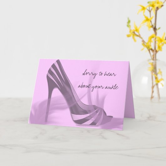 Carte Ankle cassé (Fleur jaune)