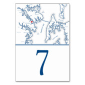 Carte Annapolis Elégant Mariage de la marine (Dos)