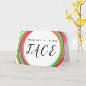 Carte Anneaux Colorés du Visage Manquant (Fleur jaune)