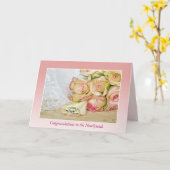 Carte Anneaux mariages sur Rose Petal (Fleur jaune)