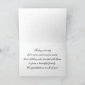 Carte Anneaux perles blanches Blended Family Second Mari (Intérieur)