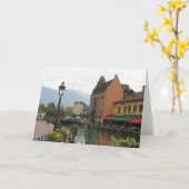 Carte Annecy France (Fleur jaune)