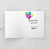 Carte Année bissextile Anniversaire de la grenouille (Intérieur)