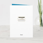 Carte Année bissextile Anniversaire, Étang, Fleurs de Lu (Dos)