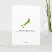 Carte Année bissextile Anniversaire Grenouille de pompag (Dos)