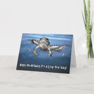 Carte Année bissextile Anniversaire : Joyeux Anniversair
