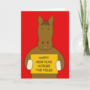 Carte Année chinoise du cheval à travers les miles