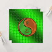 Carte Année de la chèvre de bois (Devant/Arrière en situation)