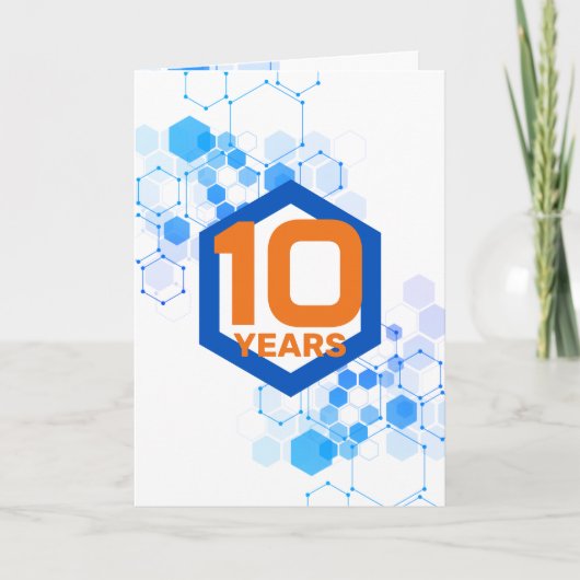 Carte Année de l'employé de la technologie géométrique (Devant)