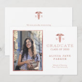 Carte Année de remise des diplômes de l'école de soins i (Devant / Derrière)