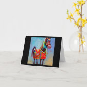 Carte Année du Cheval 2 (Fleur jaune)