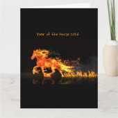 Carte Année du Cheval 2026 (Cheval de Feu) (Devant)