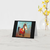 Carte Année du Cheval 8 (Fleur jaune)