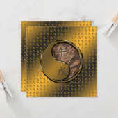 Carte Année du Cheval de Terre (Devant/Arrière en situation)