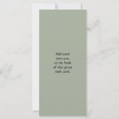 Carte Année du dessin de calligraphie singe (Dos)