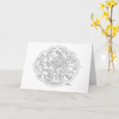 Carte Année du Dragon (Fleur jaune)