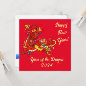 Carte Année du Dragon (Devant/Arrière en situation)