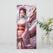 Carte Année du dragon 2024 (Debout devant)