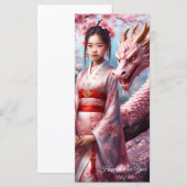 Carte Année du dragon 2024 (Devant / Derrière)