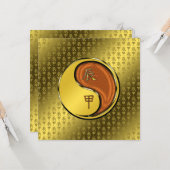 Carte Année du Dragon de Bois (Devant/Arrière en situation)