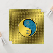 Carte Année du dragon d'eau (Devant/Arrière en situation)