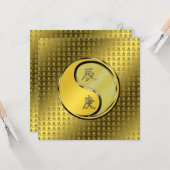 Carte Année du dragon métallique (Devant/Arrière en situation)