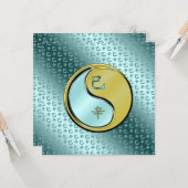 Carte Année du Serpent de Métal (Devant/Arrière en situation)