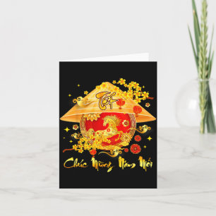 Carte Année du Têt Cheval Lunaire Vietnamien
