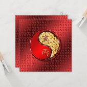 Carte Année du tigre d'incendie (Devant/Arrière en situation)