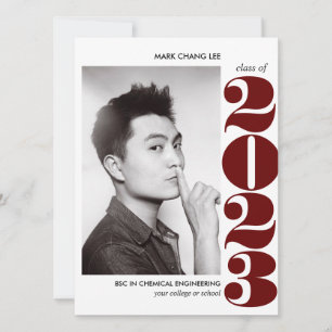 CARTE ANNÉE ÉPIQUE   BURGUNDY COLLEGE DIPLÔME PHOTO