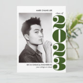 CARTE ANNÉE ÉPIQUE | GRADUM DE PHOTO DE COLLÈGE VERT (Debout devant)