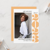 CARTE ANNÉE ÉPIQUE | ORANGE COLLEGE DIPLÔME PHOTO (Devant/Arrière en situation)