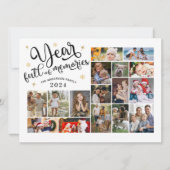Carte Année Pleine de souvenirs Collage photo Année en r (Devant)