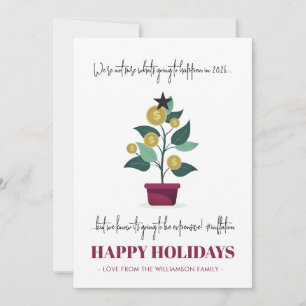 Carte Année Sarcastique à l'avance 2022 Noël