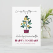 Carte Année Sarcastique à l'avance 2022 Noël (Debout devant)