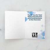 Carte Année universelle de l'employé de technologie (Intérieur)