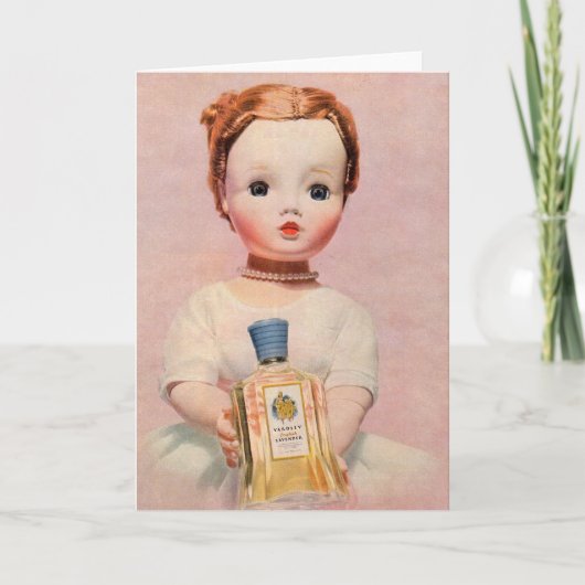 Carte Années 1950 Yardley et Madame Alexander Doll (Devant)