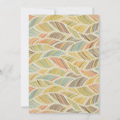 Carte Années 60 super Thème Anniversaire Fête Boho Invit (Dos)