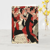 Carte Années folles (Fleur jaune)